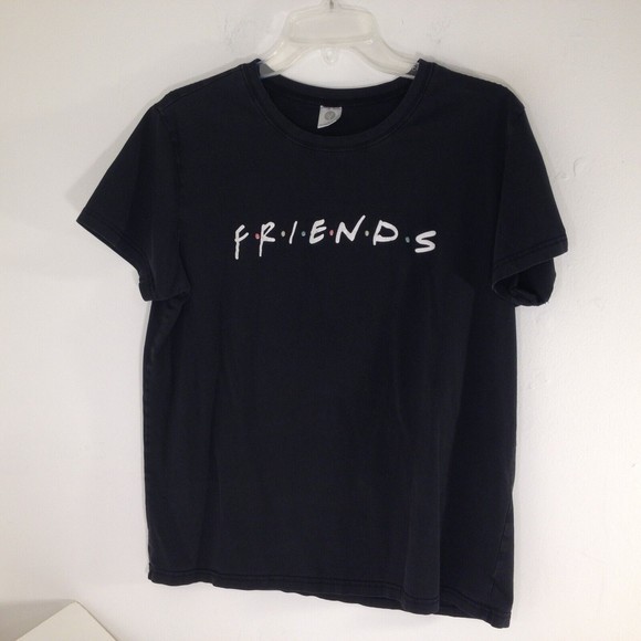 Friends TV Show Logo Womens Short Sleeve T-Shirt Black Size XL - Picture 1 of 11